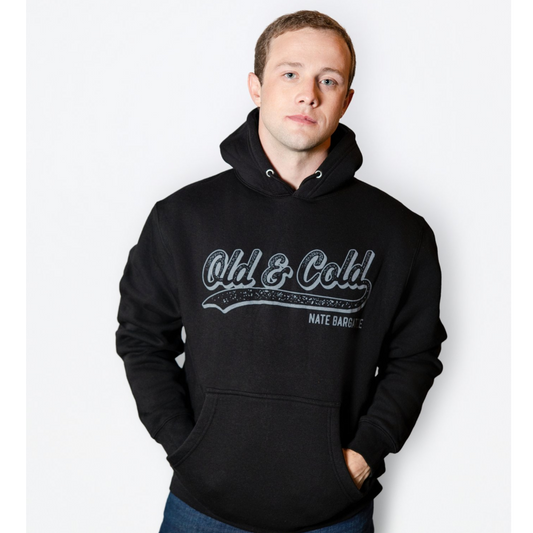 Old and Cold Black Pullover Hoodie