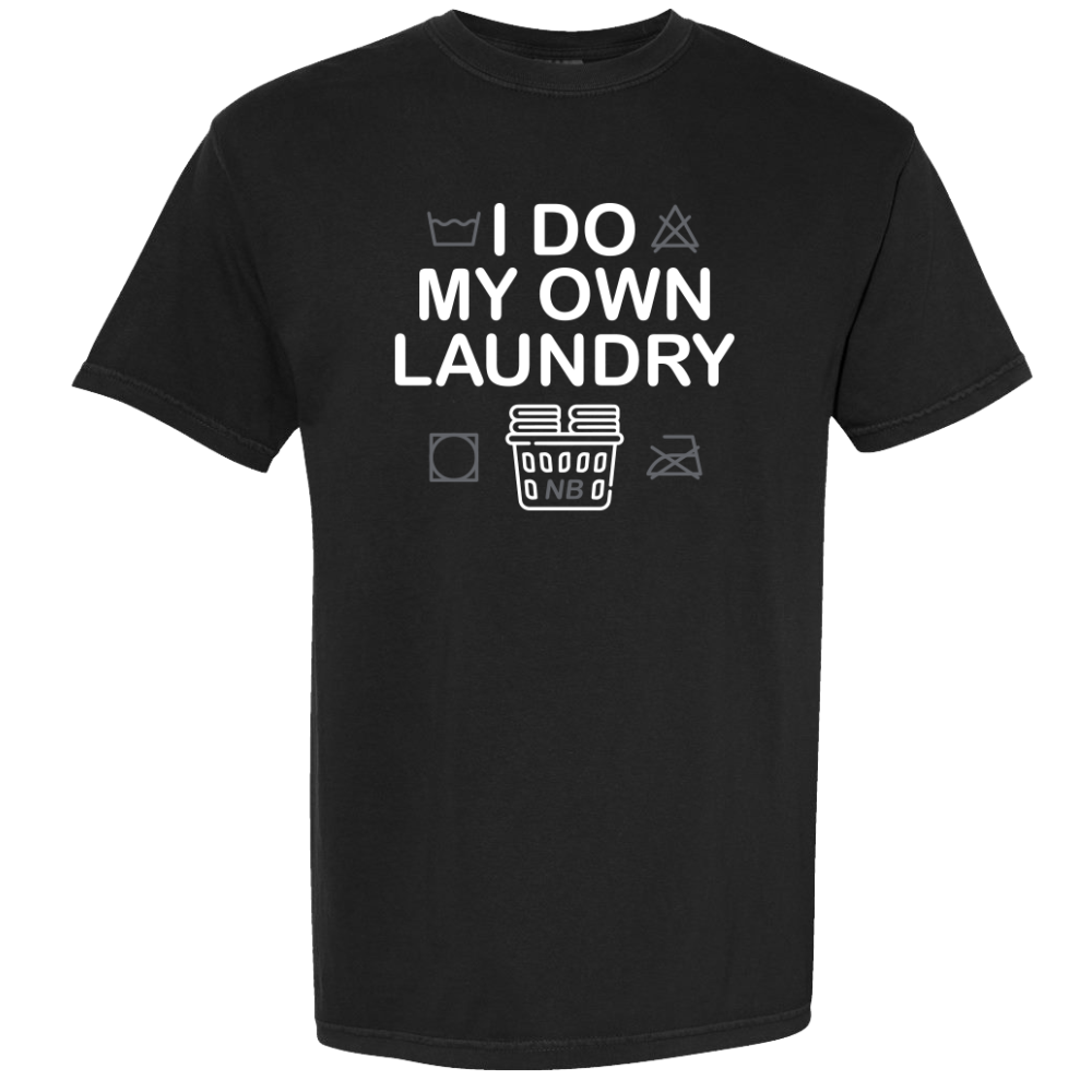 I Do My Own Laundry Black Tee