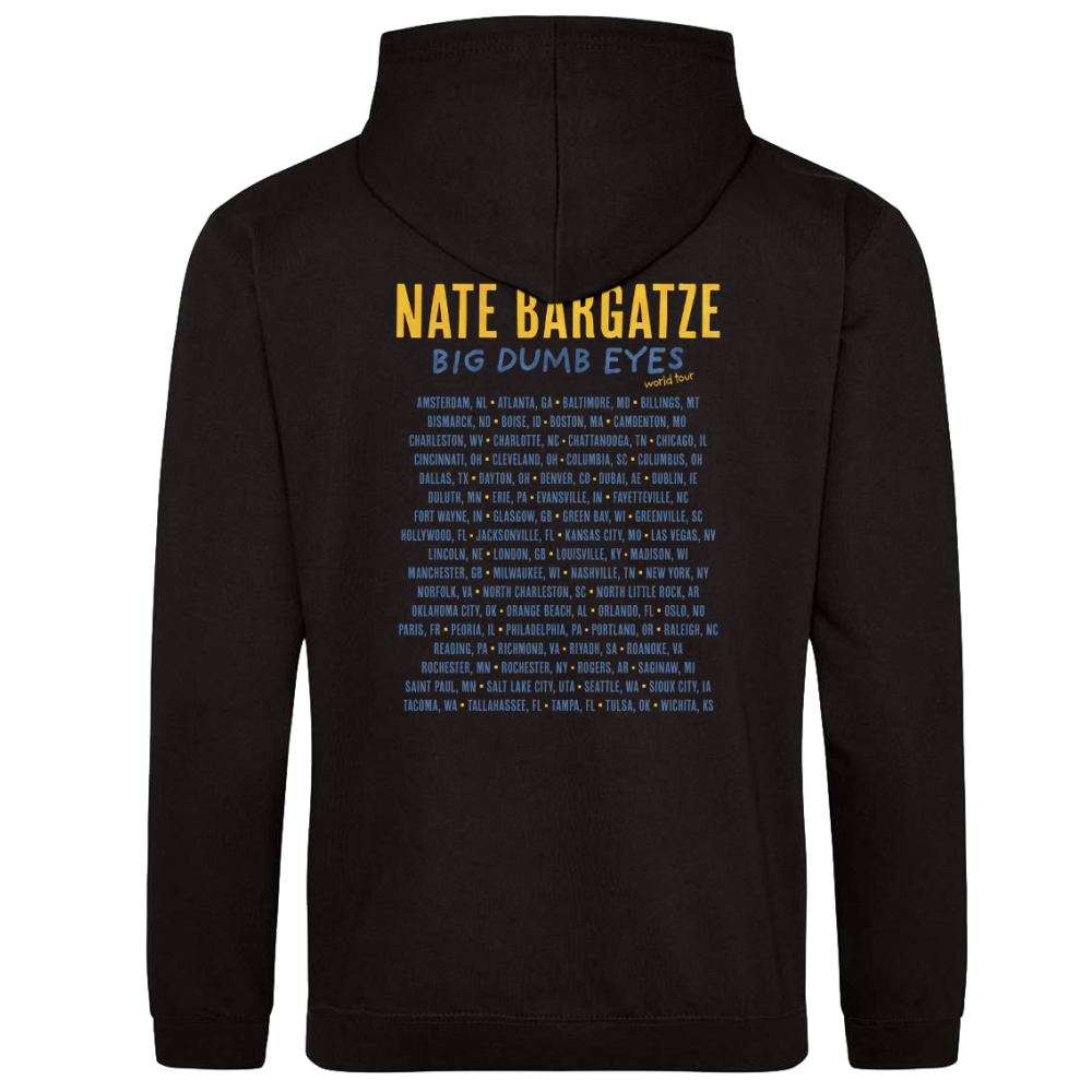 Big Dumb Eyes Tour Black Pullover Hoodie