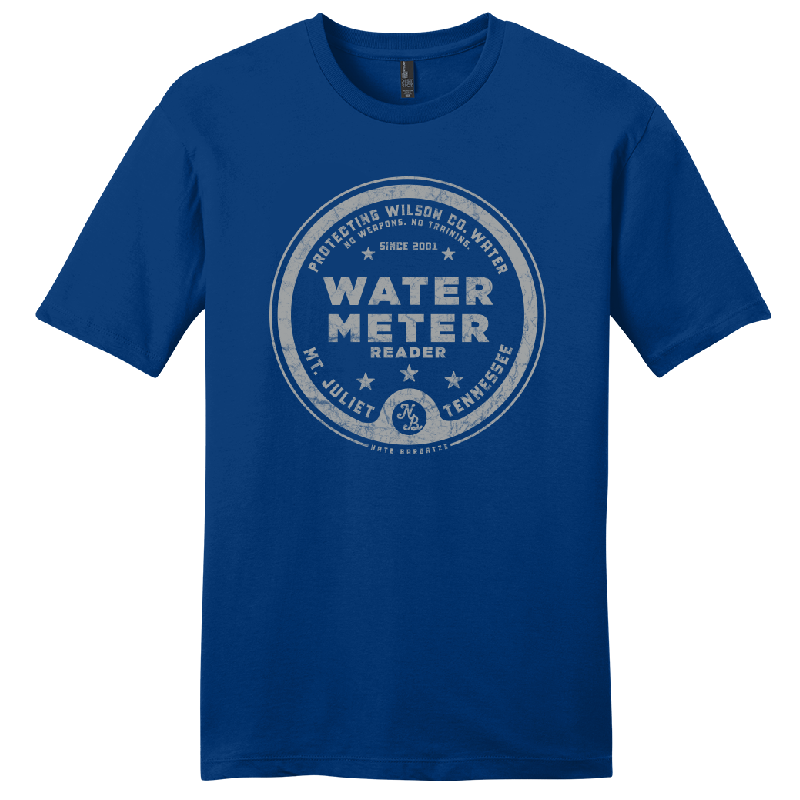 Water Meter Reader Deep Royal Tee