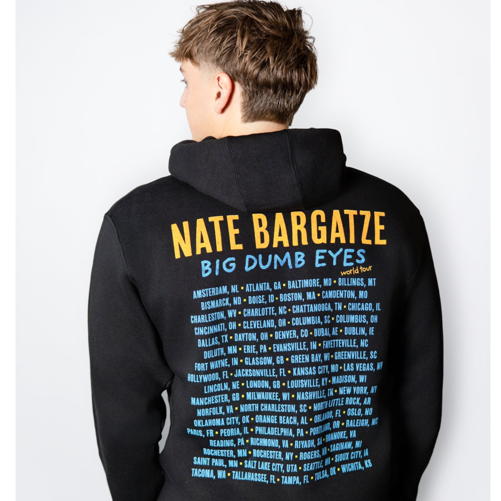 Big Dumb Eyes Tour Black Pullover Hoodie