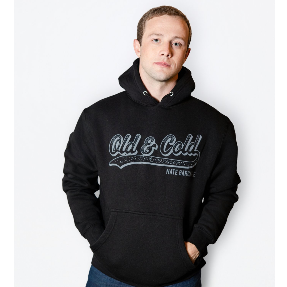 Old and Cold Black Pullover Hoodie