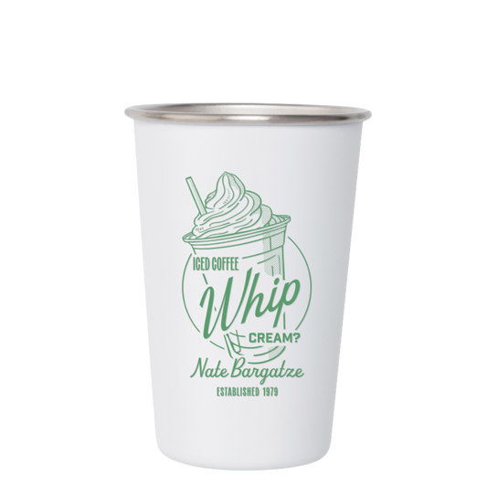 White Stainless Steel Cup