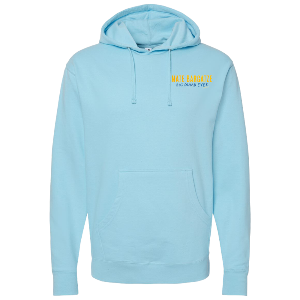 Big Dumb Eyes Tour Aqua Blue Pullover Hoodie